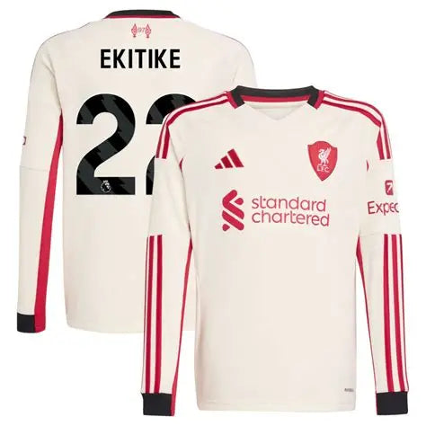 2025-26 Ekitike Liverpool Away Long Sleeves