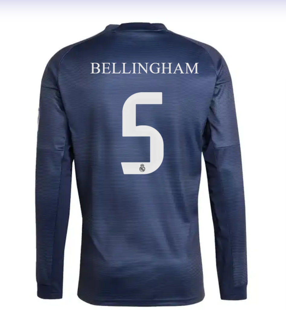 2025-26 Bellingham Real Madrid Away Long Sleeves