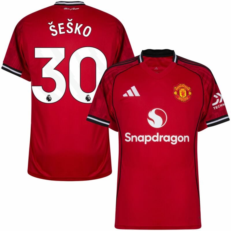 2025-26 Sesko Man United Home shirt